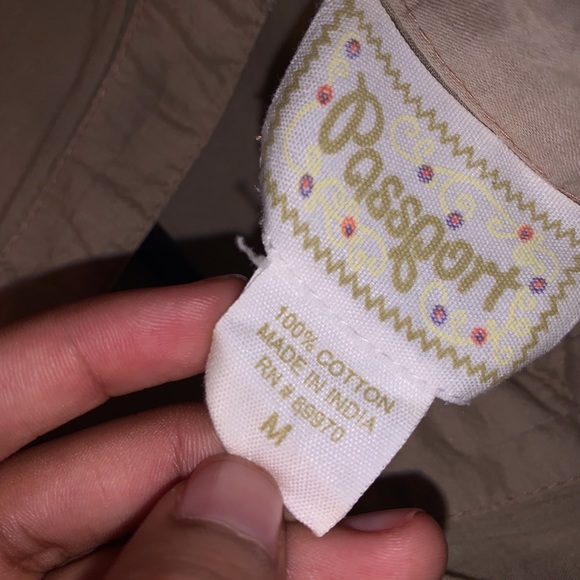 🔥 3/$20 Tan Button Down Blouse - Picture 4 of 4